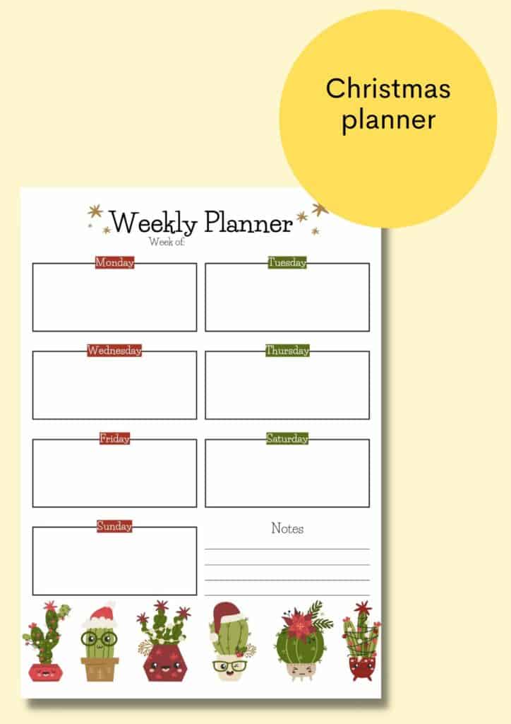 christmas planner