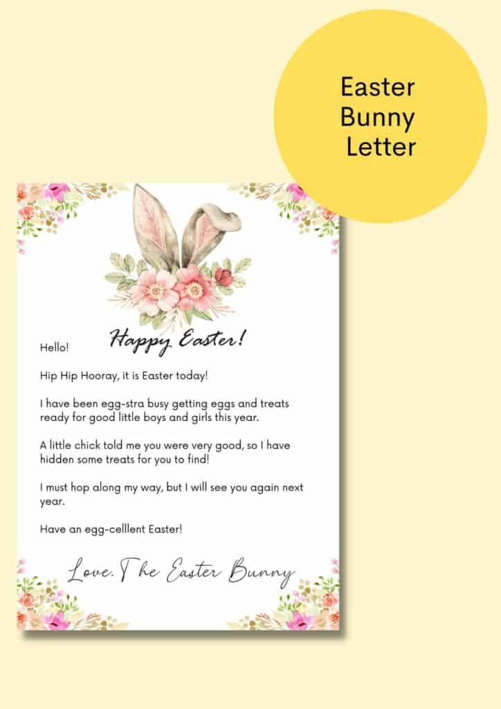 easter bunny letters