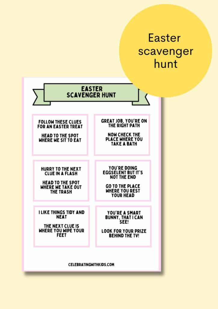 easter scavenger hunt