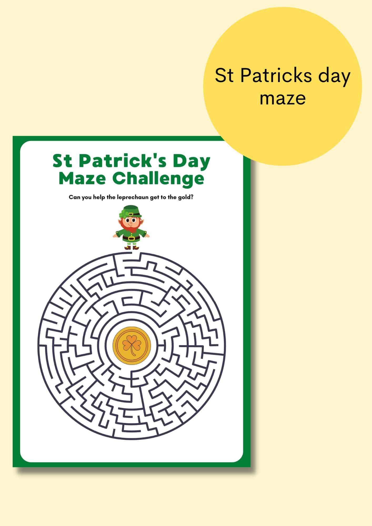 st patricks day maze