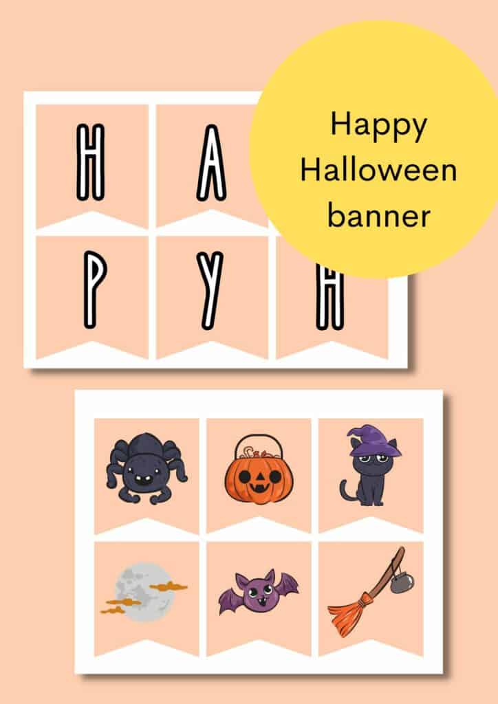Happy halloween banner
