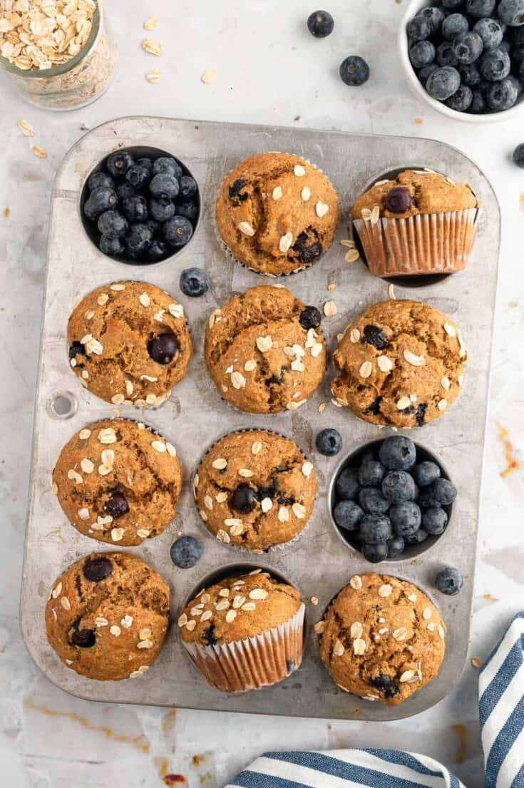 Image for The Best Banana Blueberry Muffins