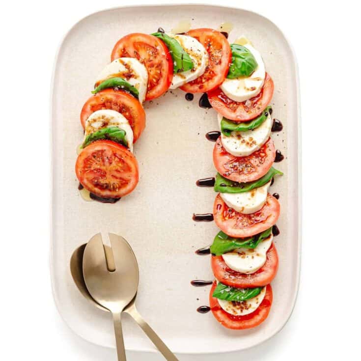 Image for Christmas Caprese Salad (Candy Cane Caprese)