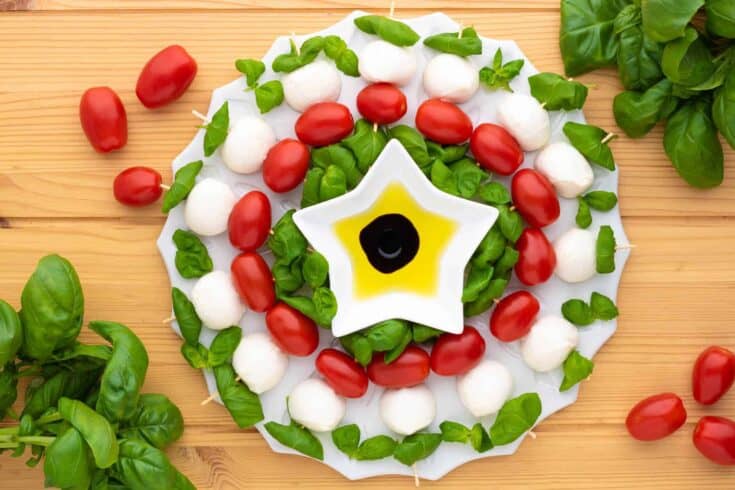 Image for Caprese Appetizer Holiday Wreath