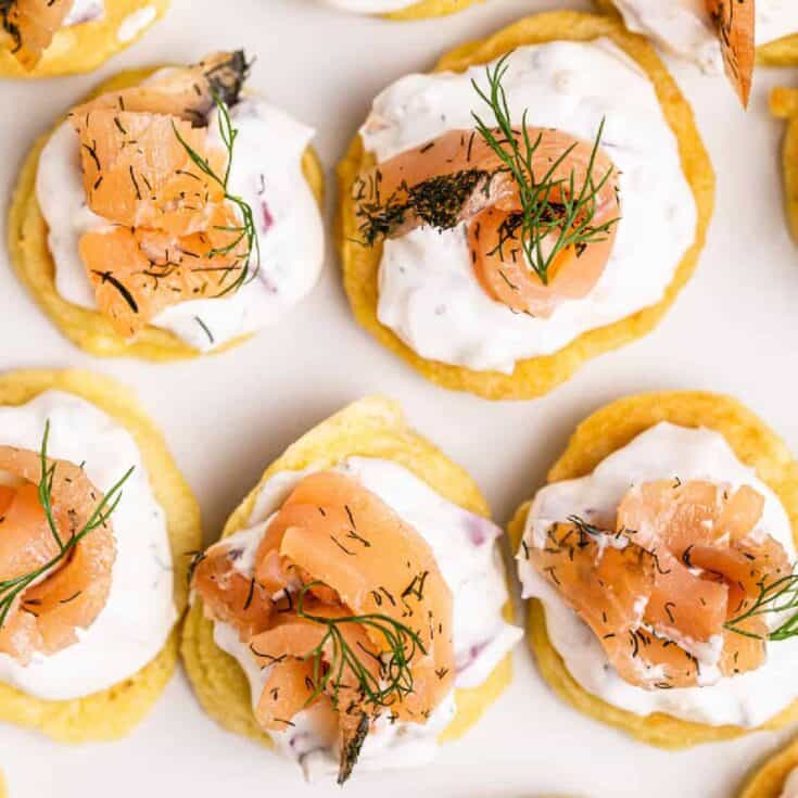 Image for Keto Blinis with Smoked Salmon Pate