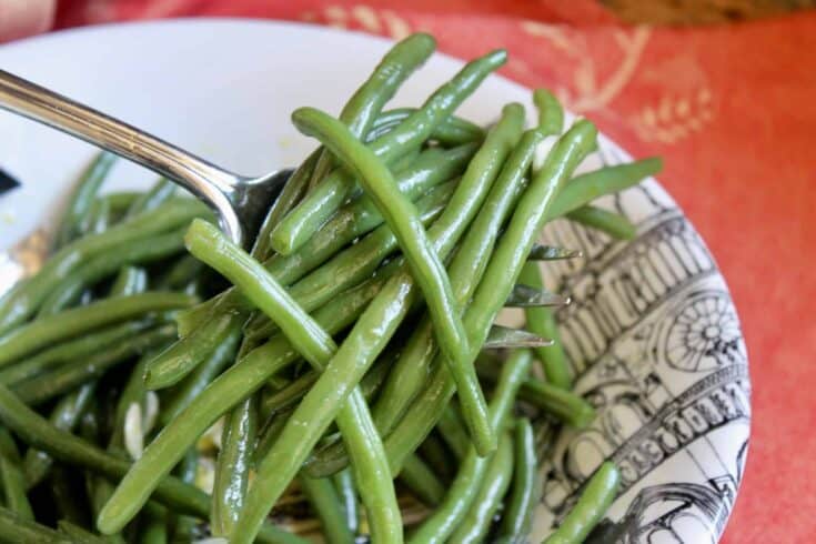 Image for Green Bean Salad (Easy Italian Recipe - Served Cold or Hot)
