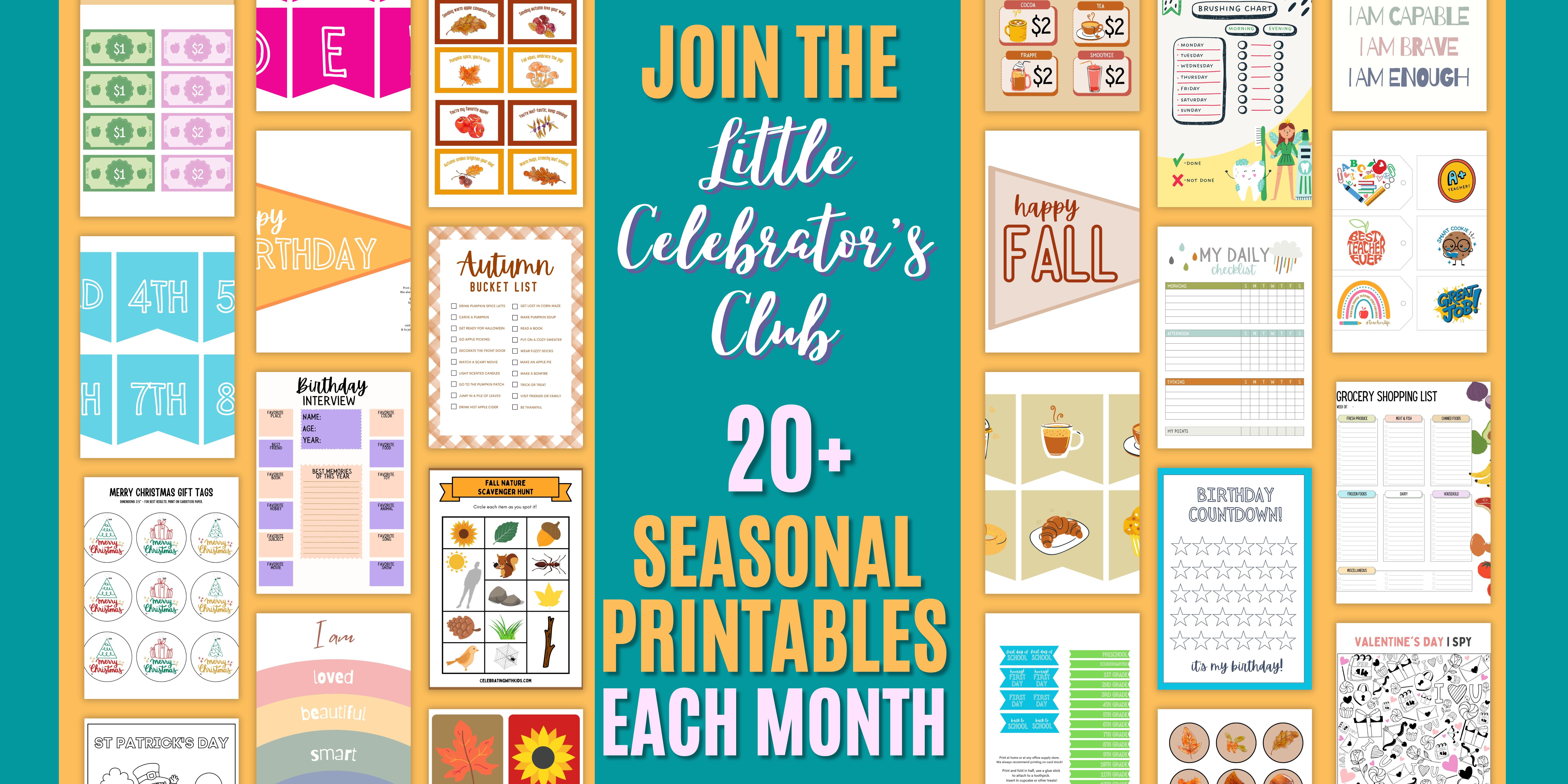 join the little celebrator's club banner ad