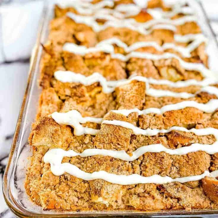Image for Baked Overnight Eggnog French Toast Casserole - Streusel Topping