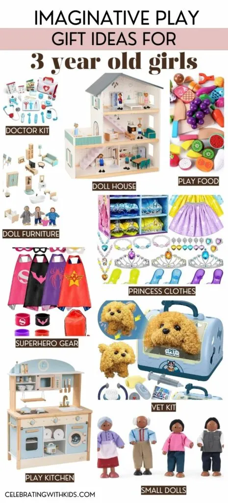 imaginative play gifts for 3 year old girls