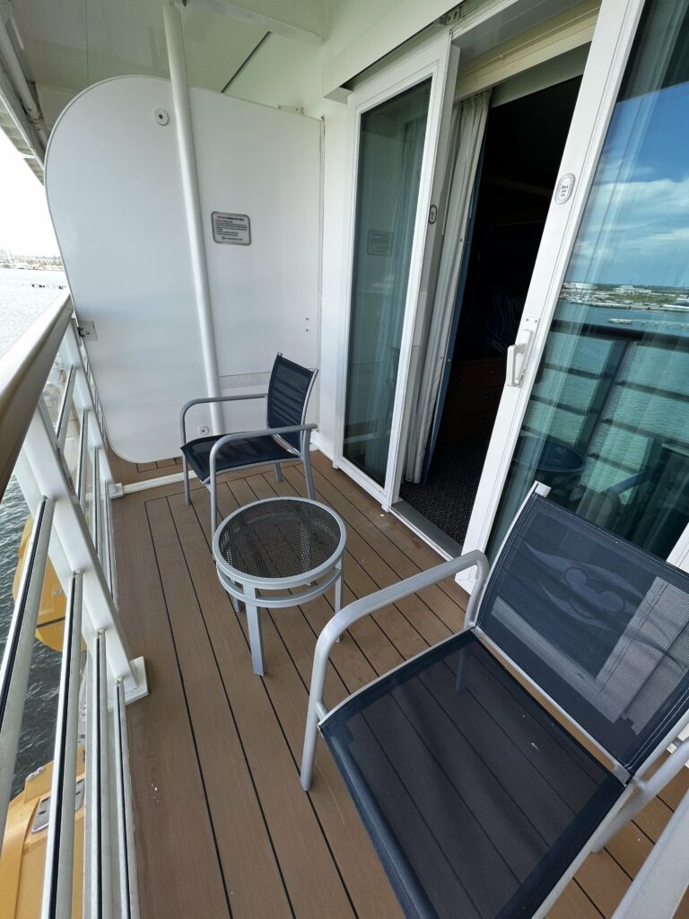 verandah on disney fantasy cruise ship