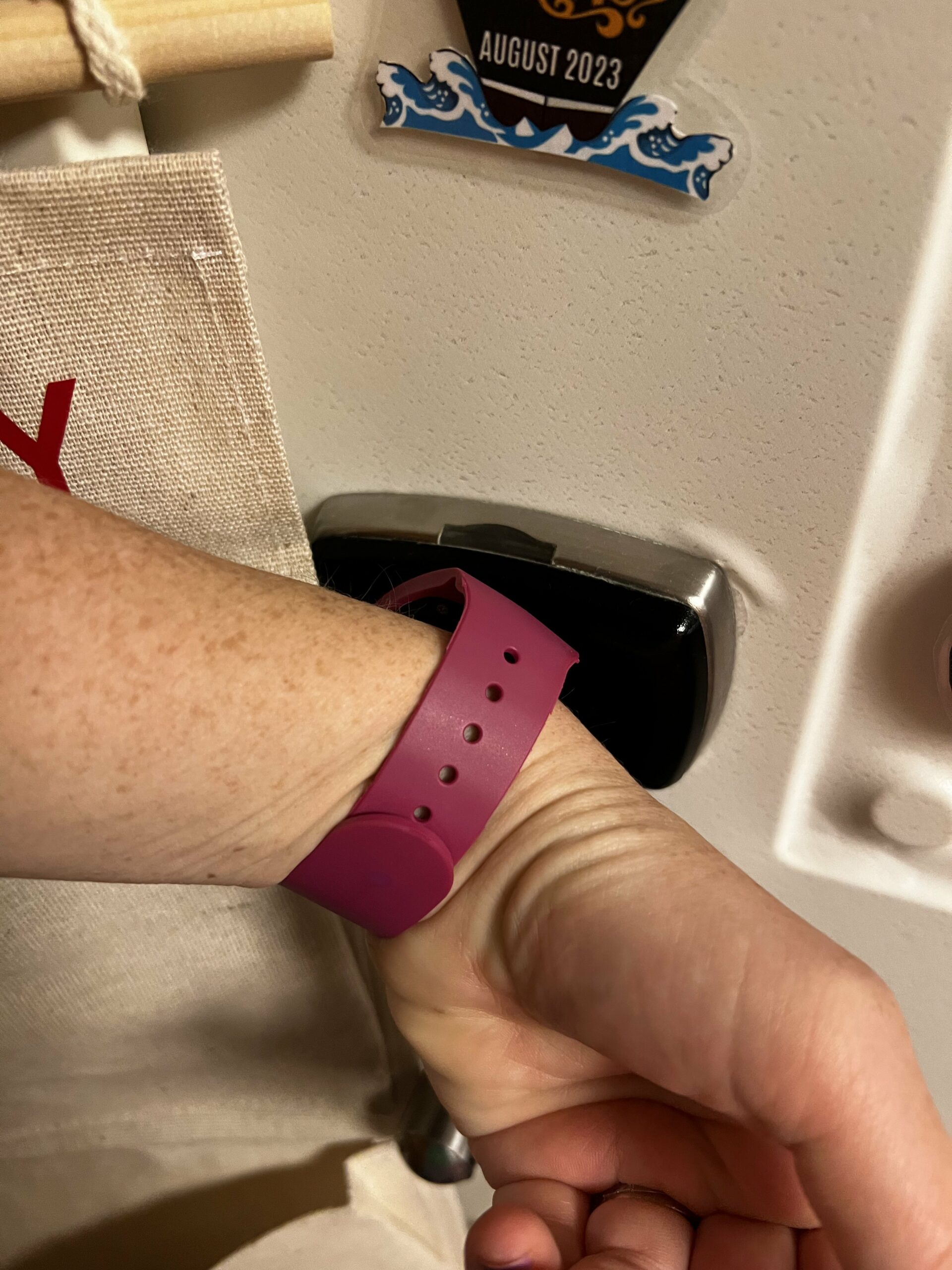 using a disney magicband to get into a fantasy cruise ship room