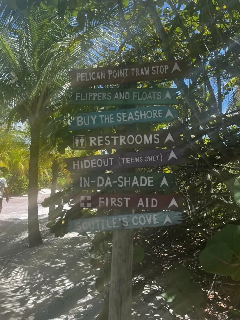 sign on castaway cay