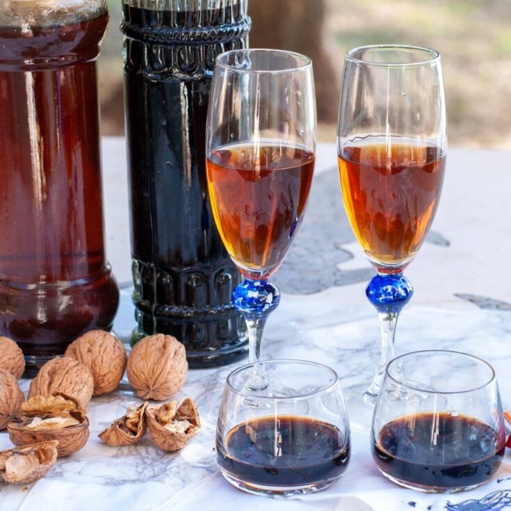 Image for Homemade Green Walnut Liqueur: Nocino Recipe