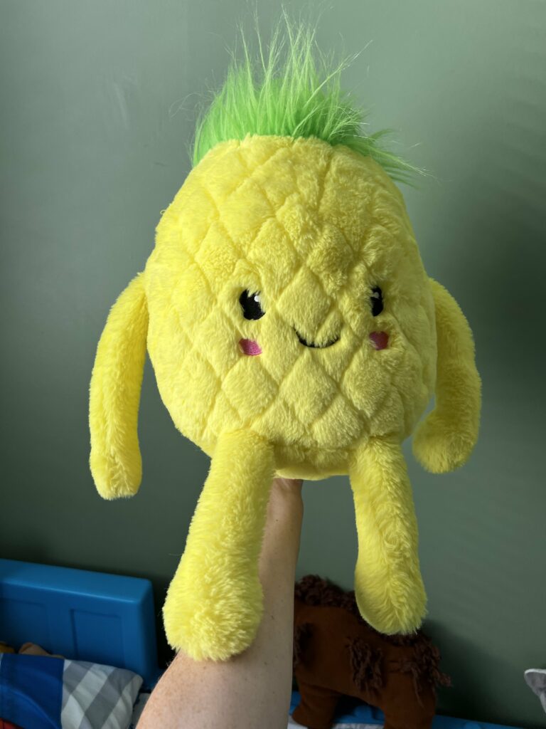 yellow stuffed pineapple