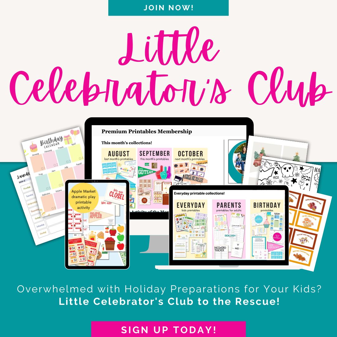Overwhelmed with Holiday Preparations for Your Kids Little Celebrator's Club to the Rescue!