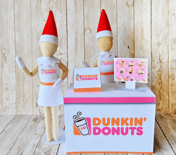 elf dunkin donuts setup