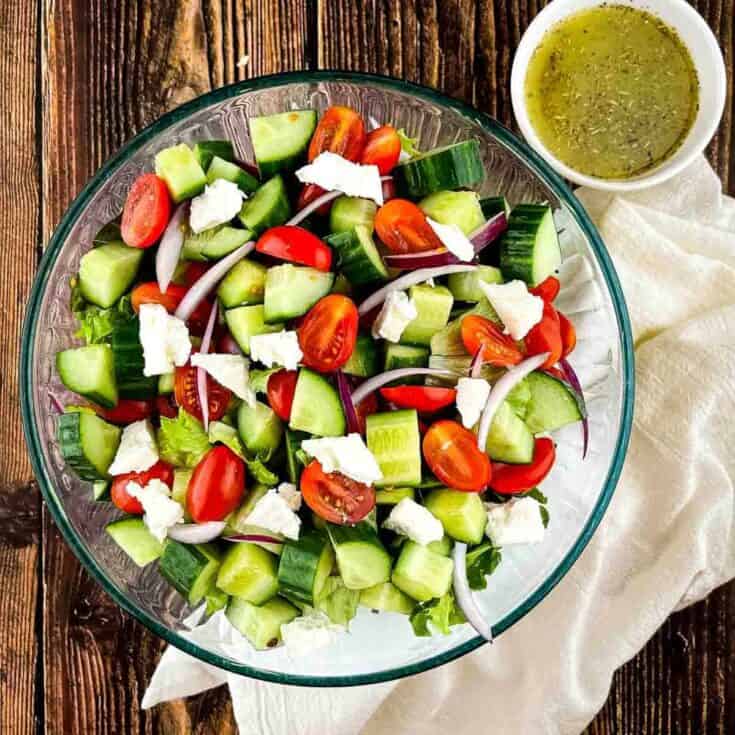 Image for Easy Greek Cucumber Salad Recipe
