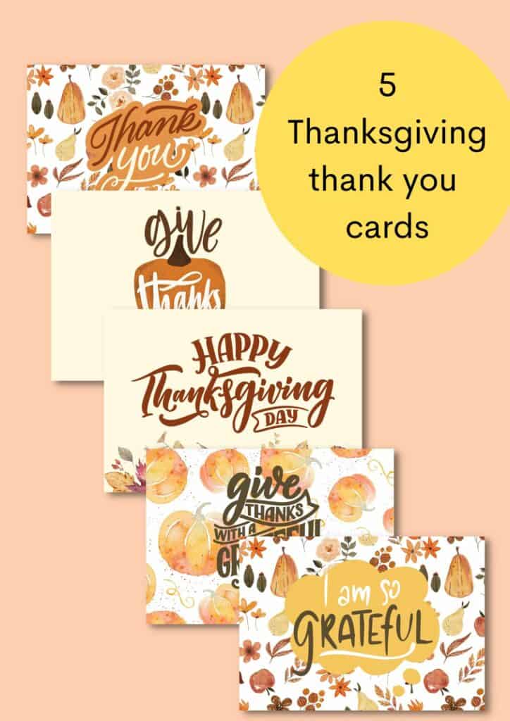 thanksgiving thank you cards