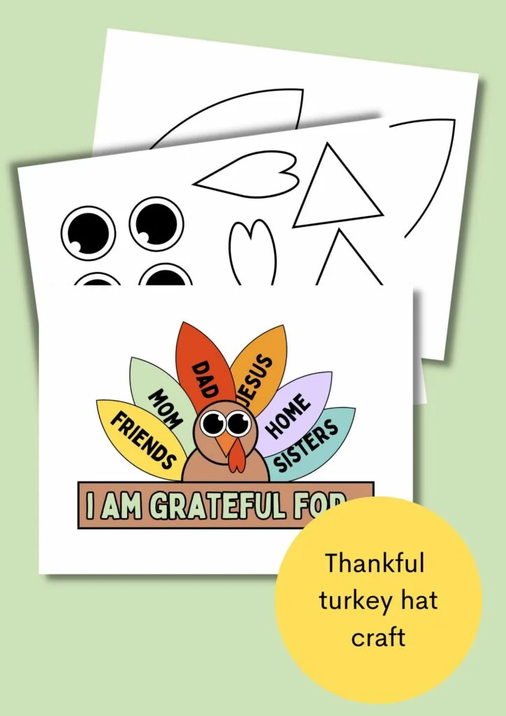 thanksgiving turkey paper hat