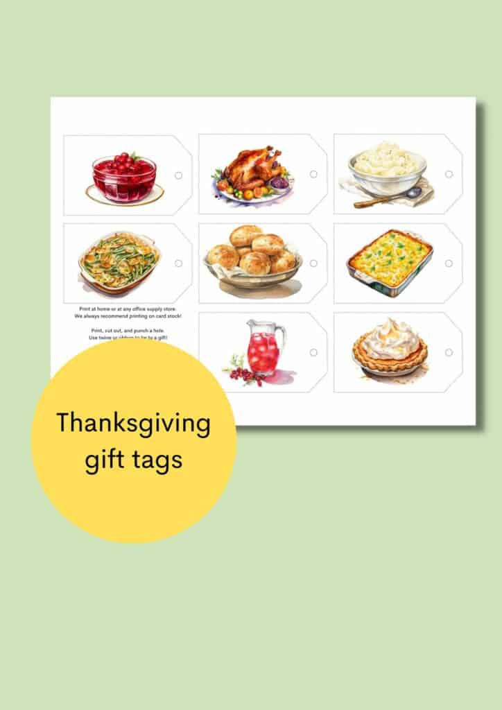 thanksgiving gift tags