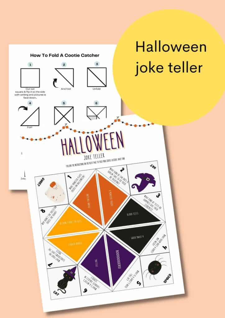 halloween cootie catcher