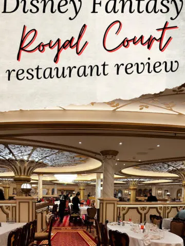 Disney Fantasy Royal Court Review - Celebrating with Kids