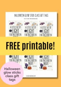 Easy and Affordable Glow Stick Halloween Class Gift Idea - Celebrating ...