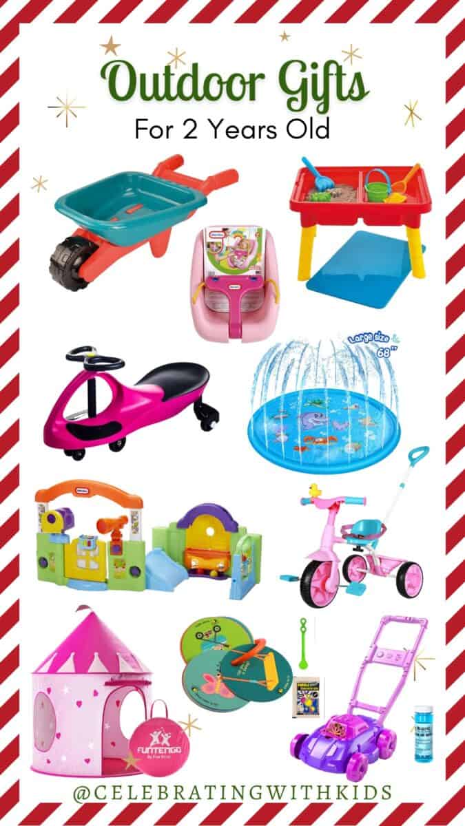 The best Outdoor Gifts for 2 Year Olds - Celebrating with kids