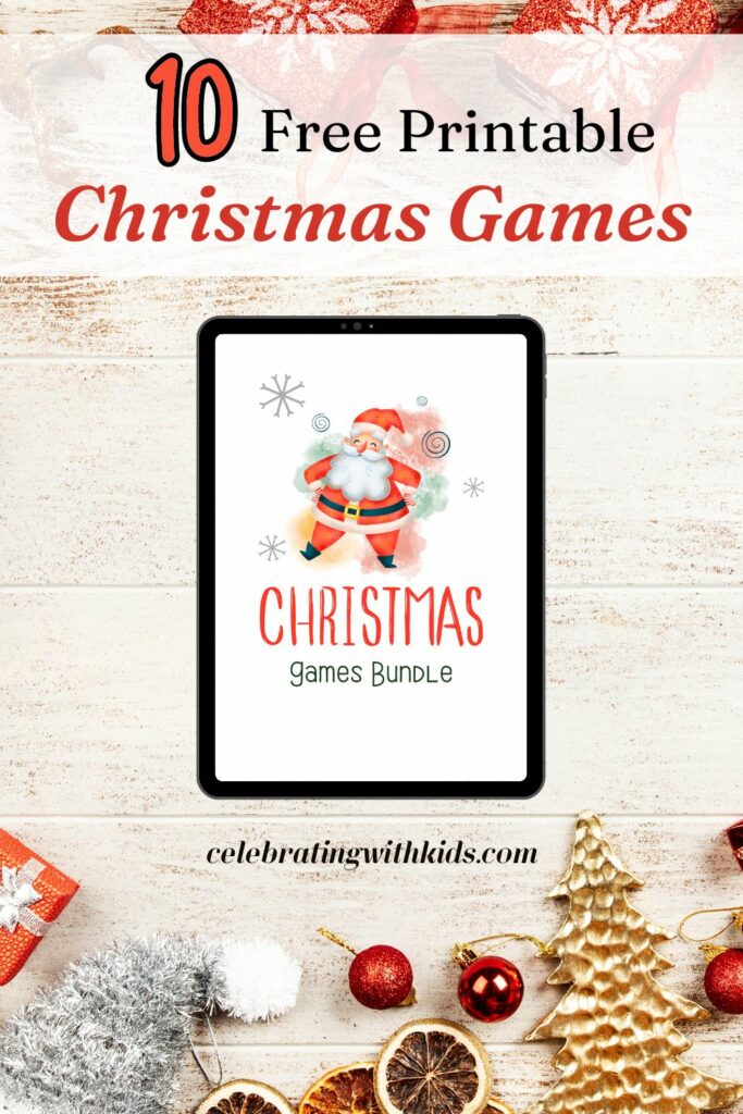 10 Free Printable Christmas Games - Celebrating with kids