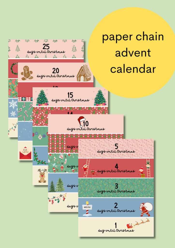paper chain advent calendar