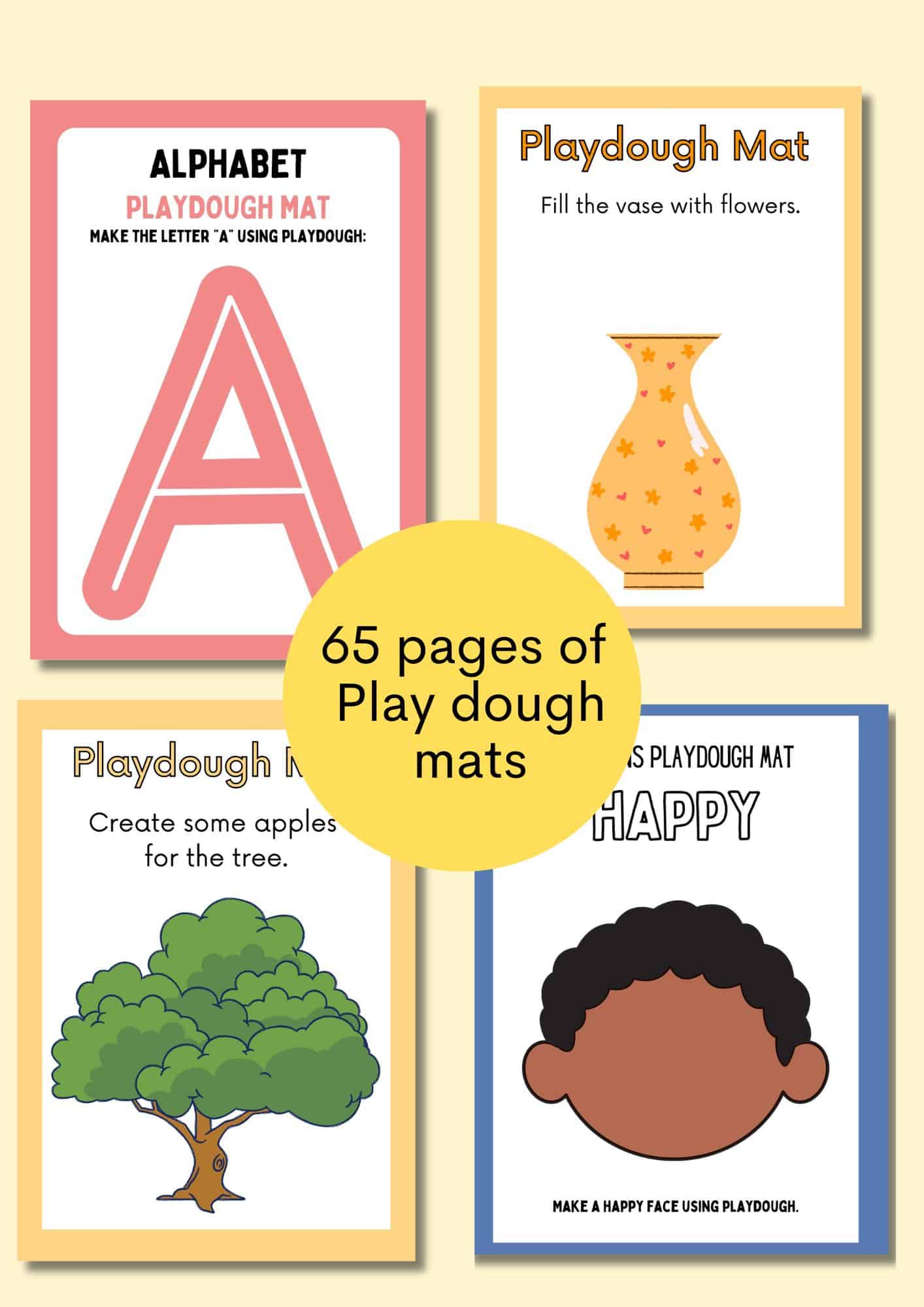 play dough mats