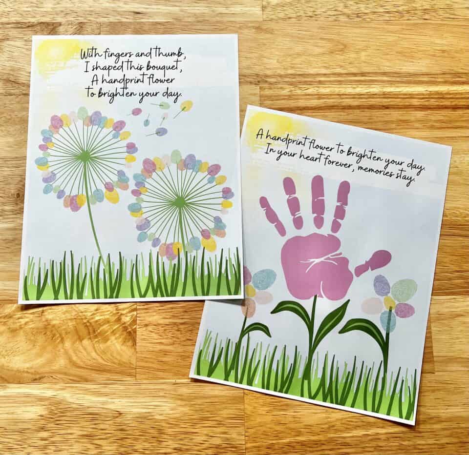 April Handprint Poem Craft - Celebrating with kids