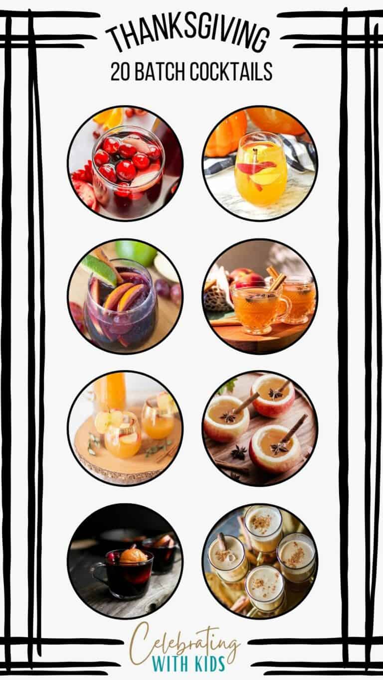 20 Batch cocktails for Thanksgiving - Celebrating with kids