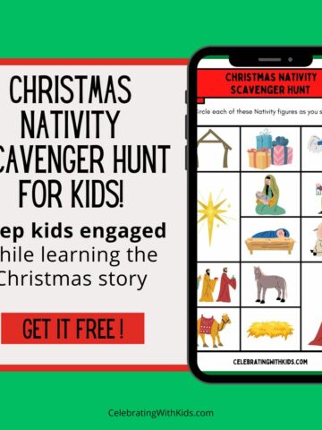 christmas nativity scavenger hunt mock up