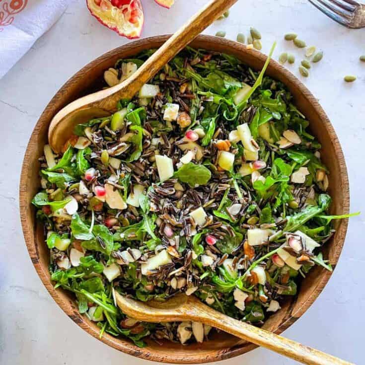 Image for Wild Rice Salad With Pomegranate and Arugula