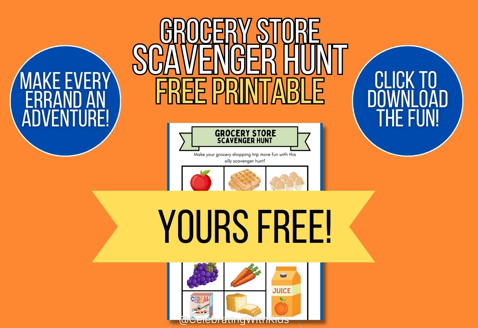grocery store scavenger hunt mock up