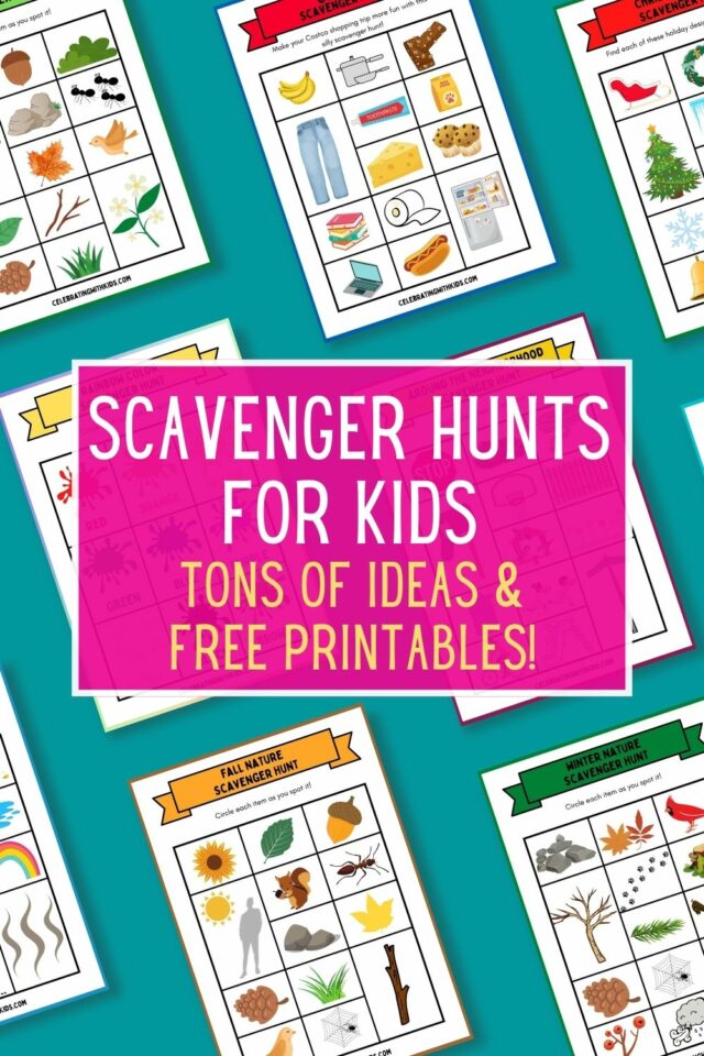 Scavenger Hunts for Kids - Celebrating with kids