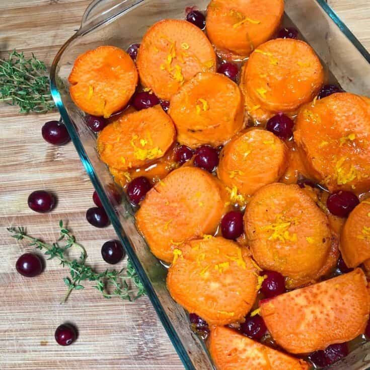 Image for Simple Maple Cranberry Yams or Sweet Potatoes