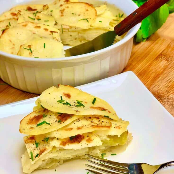 Image for Vegan Scalloped Potatoes with Cabbage