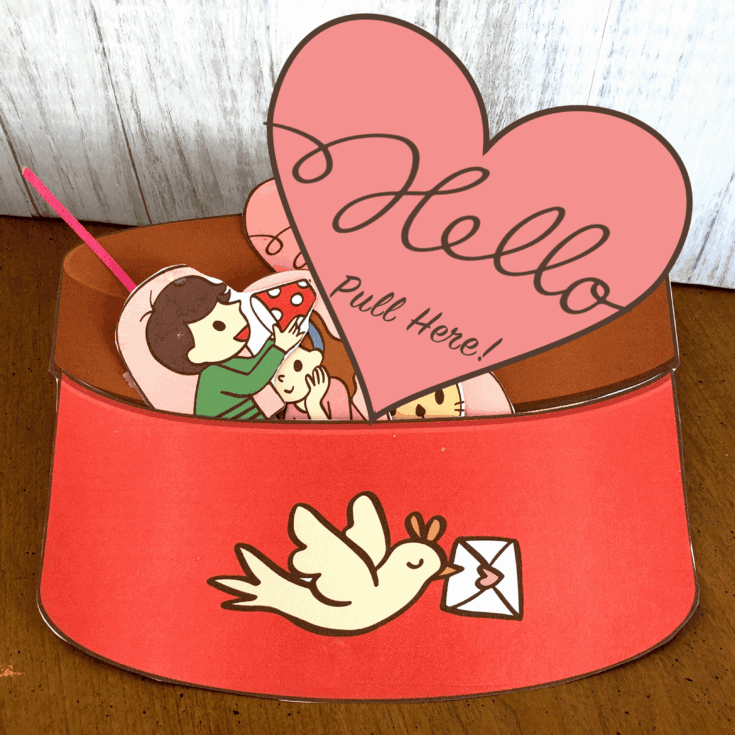 Image for Valentine’s Printable Box Template Craft