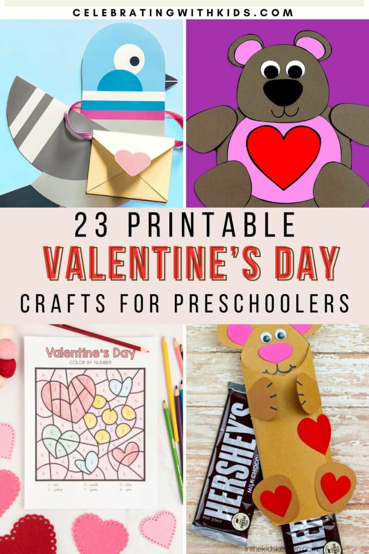 23 fun and easy Printable Valentine's Day Crafts for Preschoolers ...