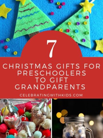 Christmas Gifts for Preschoolers to Make for Grandparents.