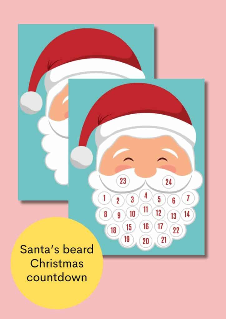 santas beard christmas countdown