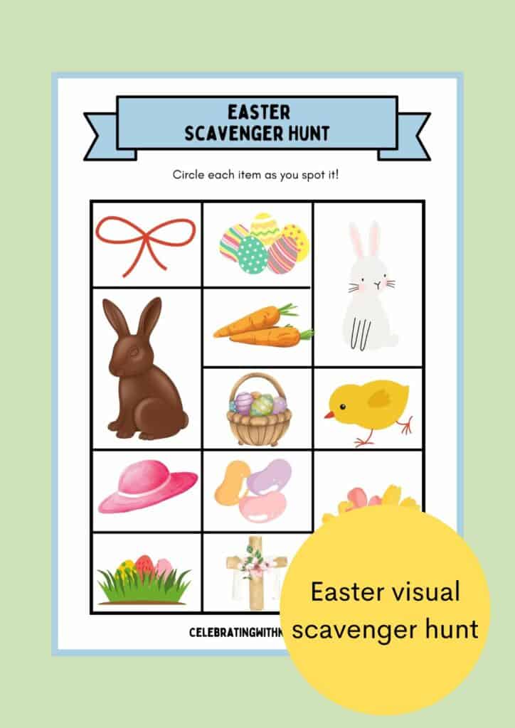 easter visual scavenger hunt