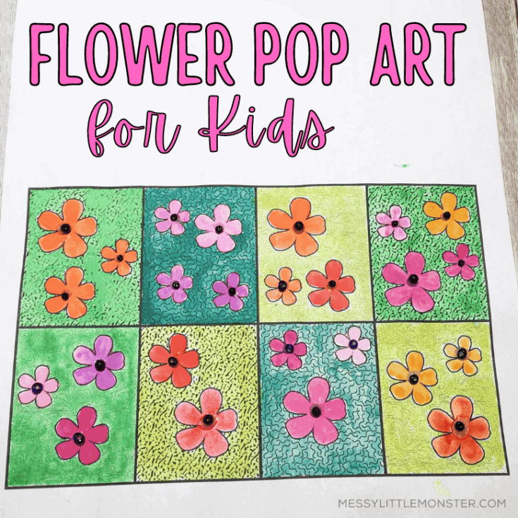 Image for Flower Pop Art for Kids inspired by Andy Warhol's Flowers