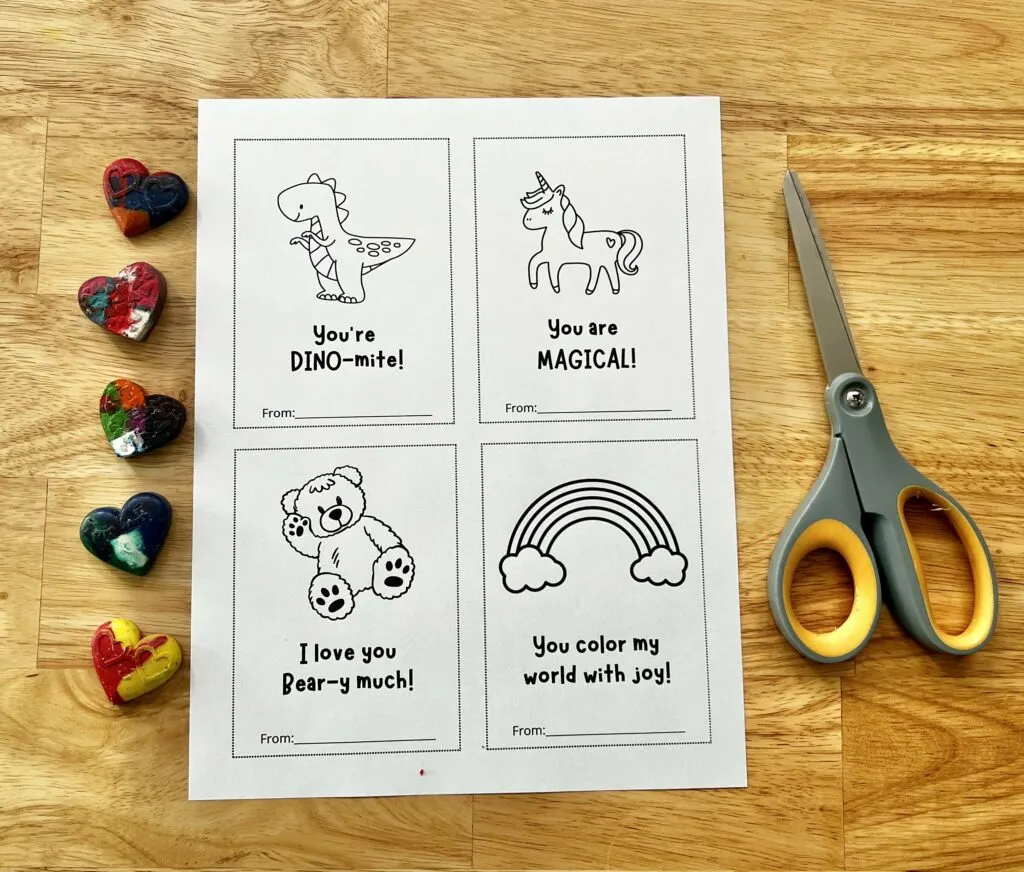 Color Your Heart Out Valentine Printable Celebrating With Kids