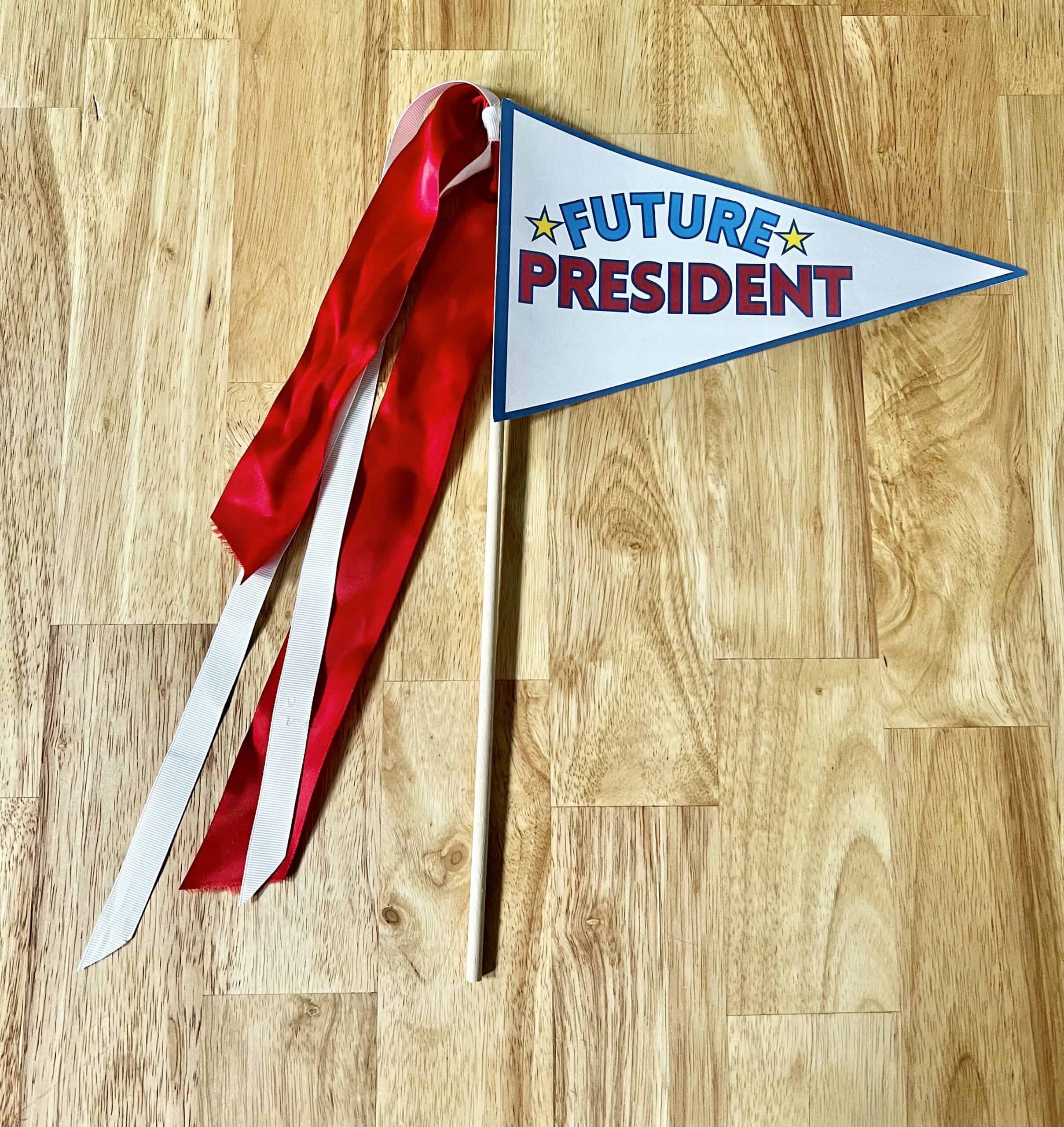 Future President Printable Sign - Celebrating with kids