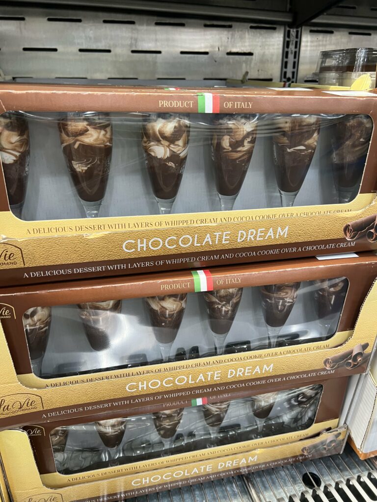 costco party snacks - chocolate mousse