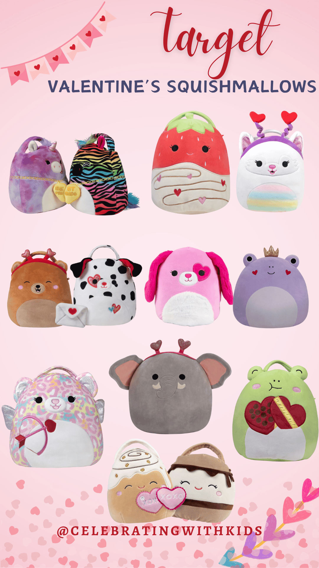 30 Valentines Day Squishmallows & where to find them! Celebrating
