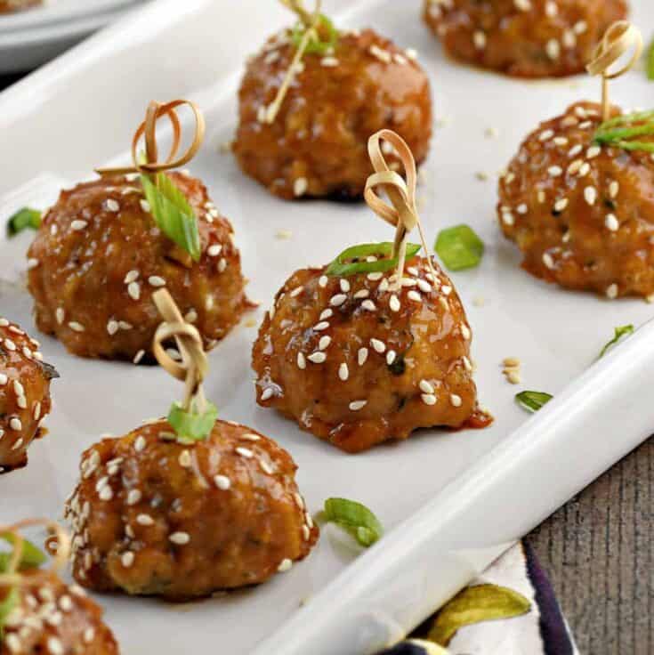 Image for Baked Teriyaki Chicken Meatballs